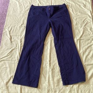 Boot cut navy blue khakis